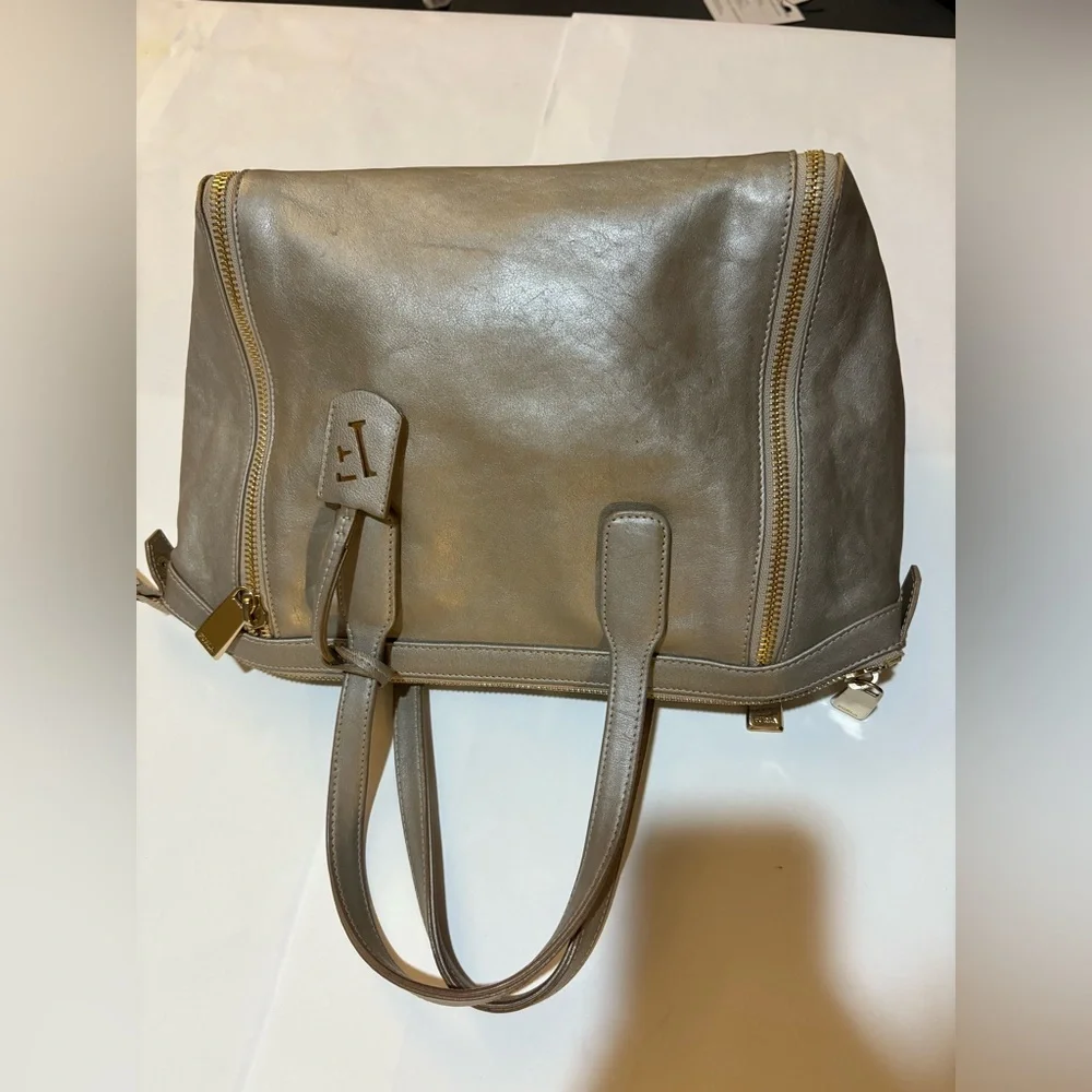 Furla Gray Leather Satchel‎